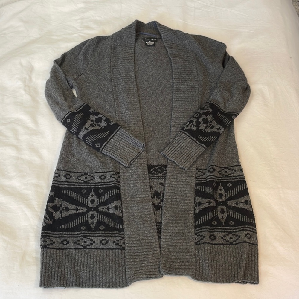 Wool Cashmere Cardigan Sweater Duster